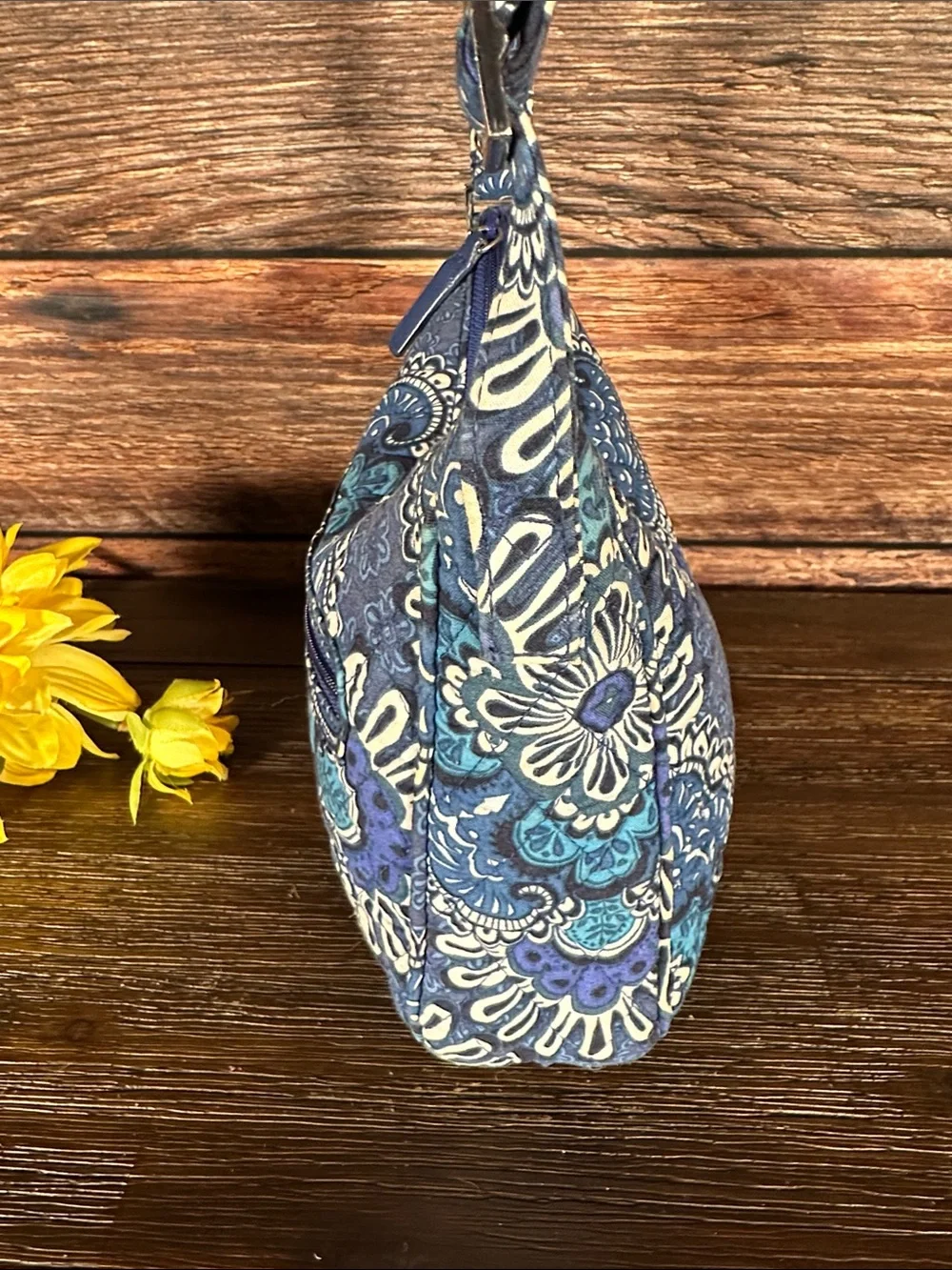 Vera Bradley Blue Paisley Crossbody Shoulder Bag!